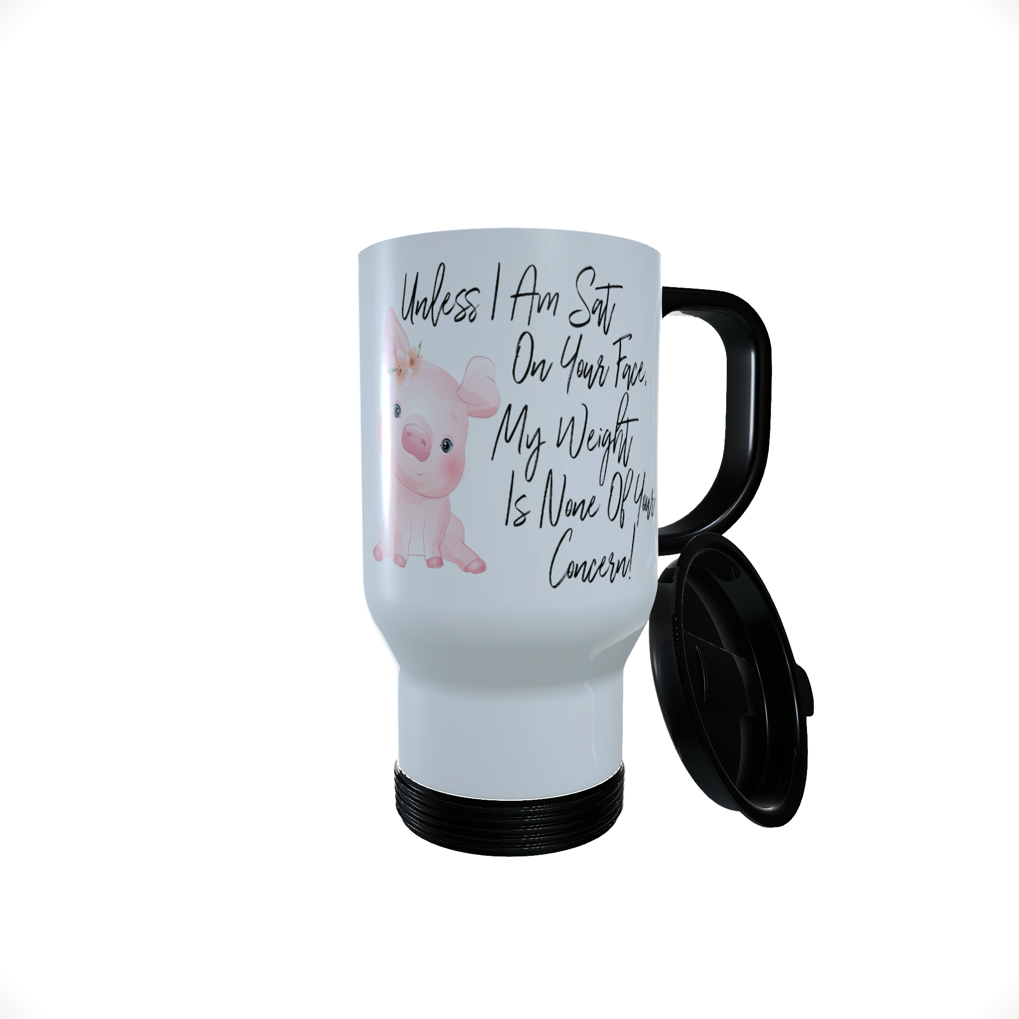 Pig - Unless I Am Sat On ... Travel Mug, Personalised Pig Mug